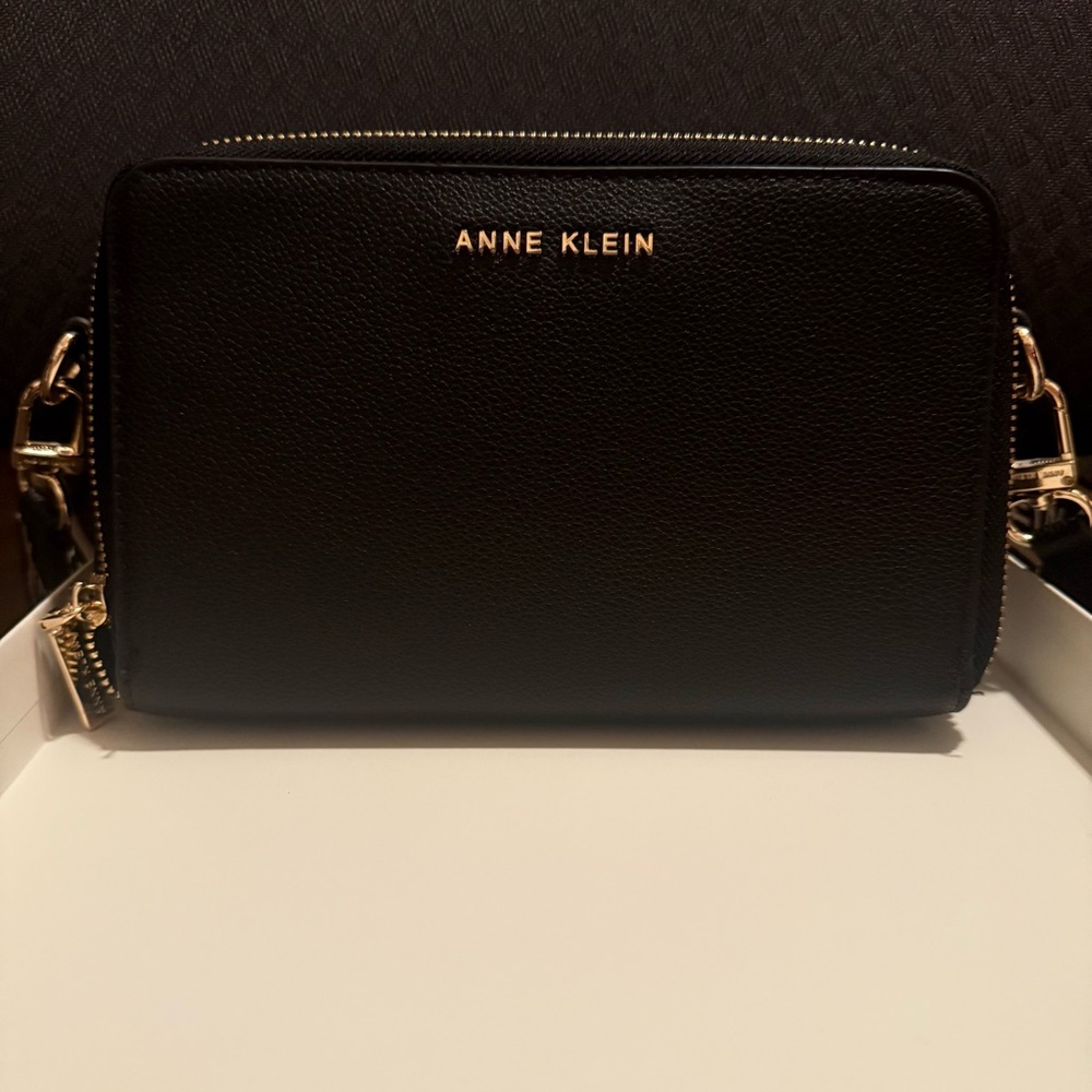 Anne Klein Black Crossbody Bag